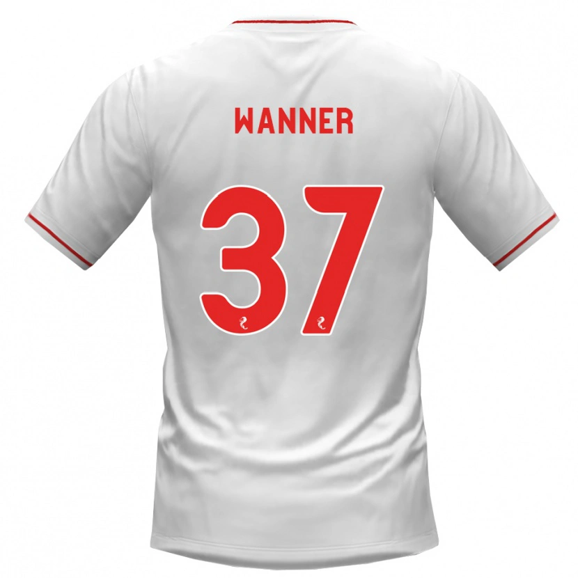 Danxen Damen Jannik Wanner #37 Weiß Rot Auswärtstrikot Trikot 2026/27 T-Shirt