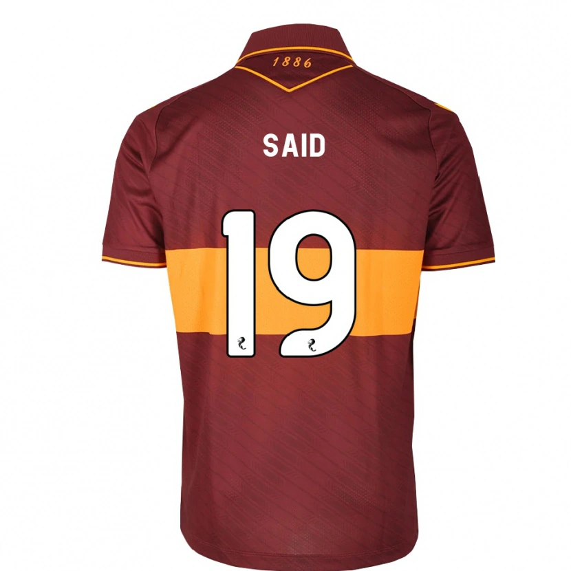 Danxen Damen Ibrahim Said #19 Orange Maroon Auswärtstrikot Trikot 2026/27 T-Shirt