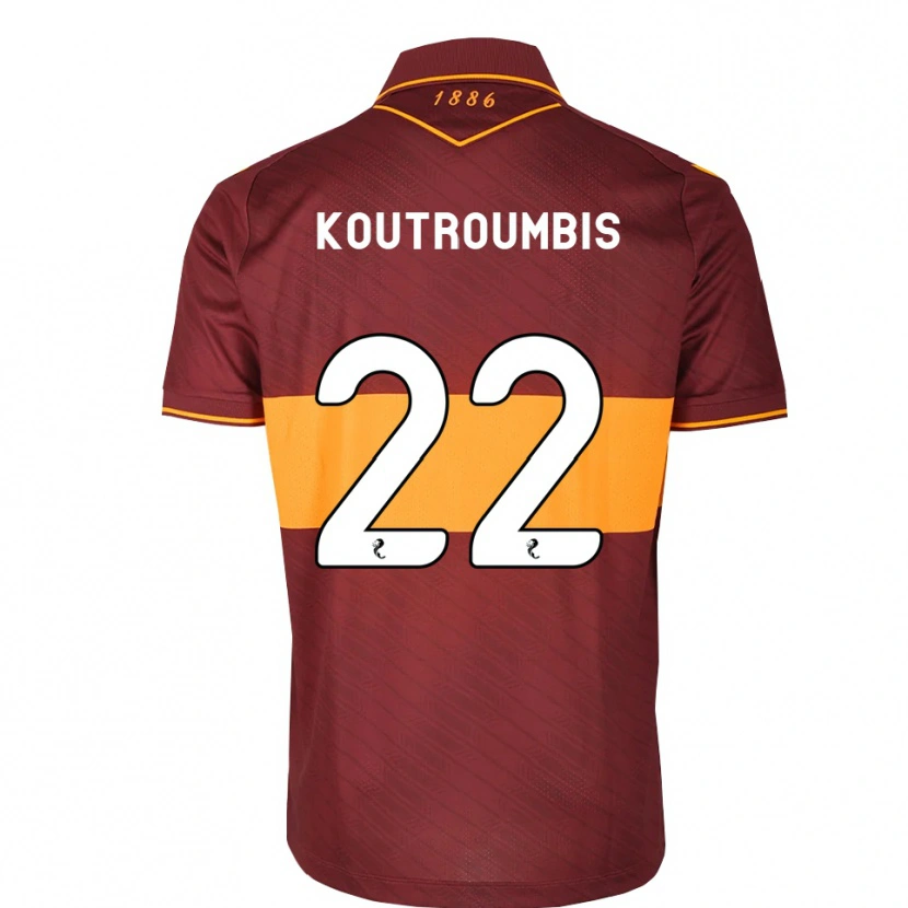 Danxen Damen John Koutroumbis #22 Orange Maroon Auswärtstrikot Trikot 2026/27 T-Shirt