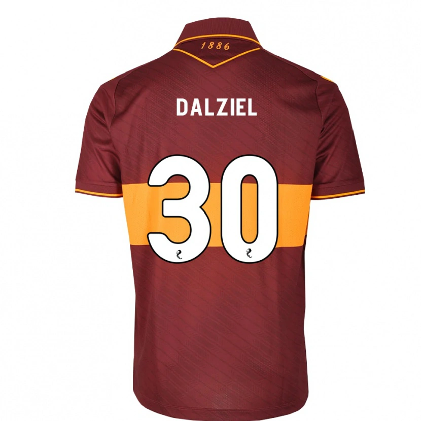 Danxen Damen Jack Dalziel #30 Orange Maroon Auswärtstrikot Trikot 2026/27 T-Shirt