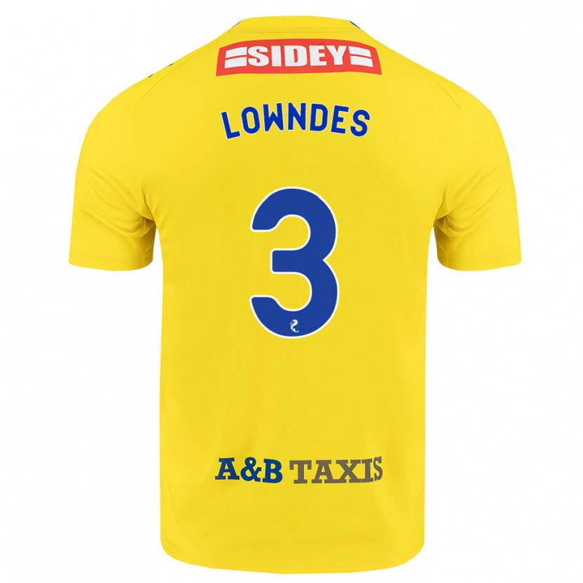 Danxen Damen Thomas Lowndes #3 Gelb Blau Schwarz Auswärtstrikot Trikot 2026/27 T-Shirt