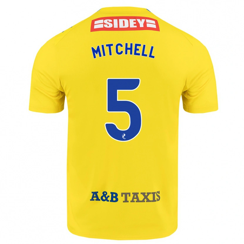 Danxen Damen Zach Mitchell #5 Gelb Blau Schwarz Auswärtstrikot Trikot 2026/27 T-Shirt