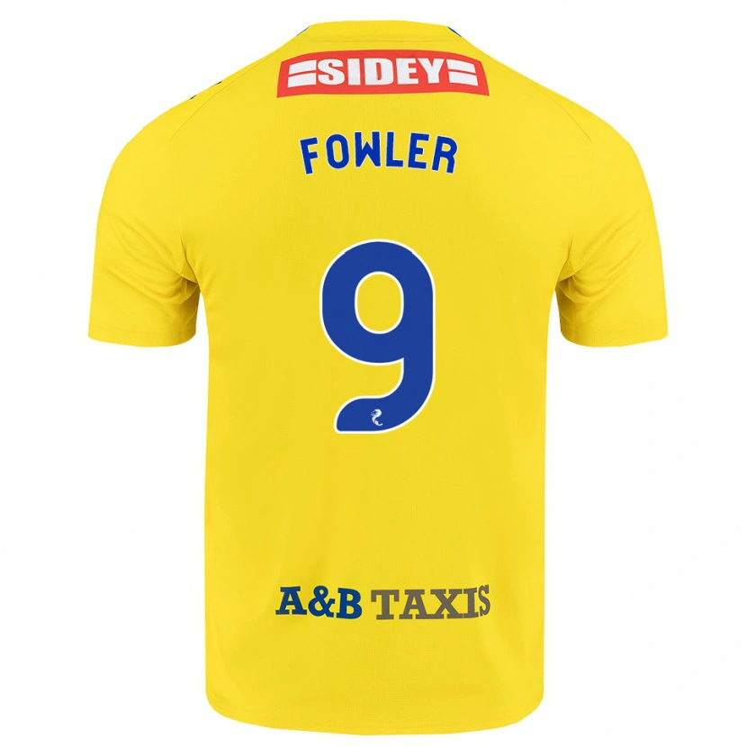 Danxen Damen Josh Fowler #9 Gelb Blau Schwarz Auswärtstrikot Trikot 2026/27 T-Shirt