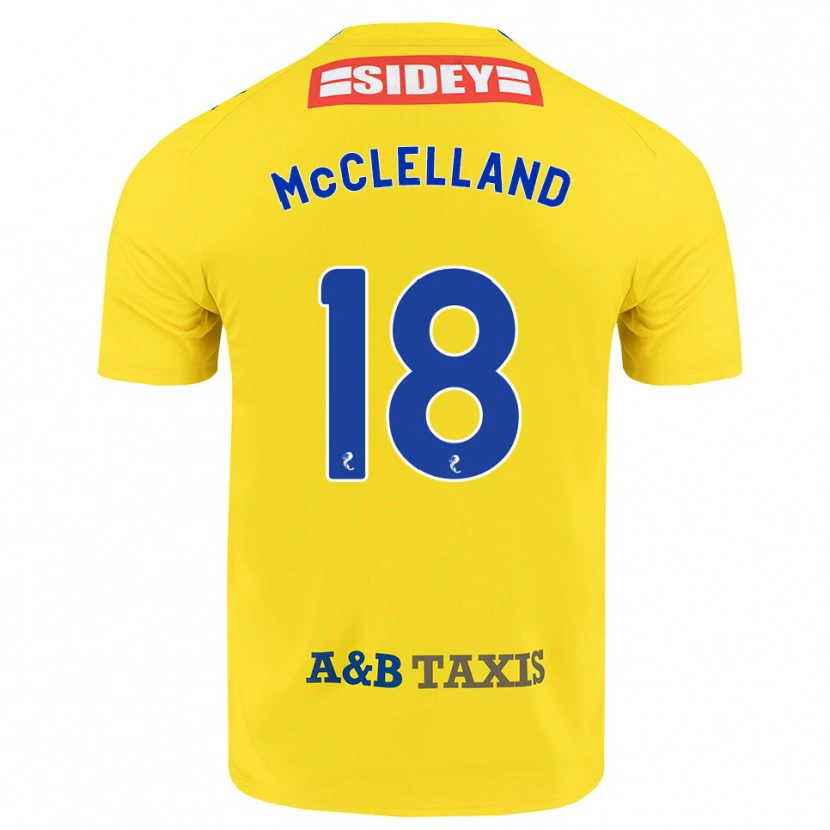 Danxen Damen Sam Mcclelland #18 Gelb Blau Schwarz Auswärtstrikot Trikot 2026/27 T-Shirt