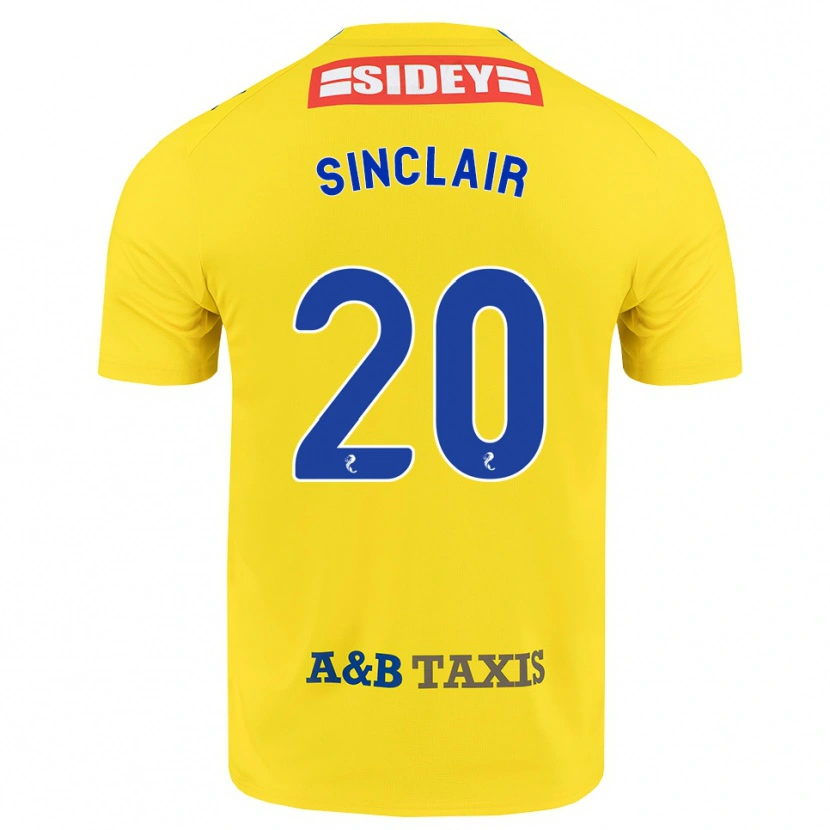 Danxen Damen Ross Sinclair #20 Gelb Blau Schwarz Auswärtstrikot Trikot 2026/27 T-Shirt
