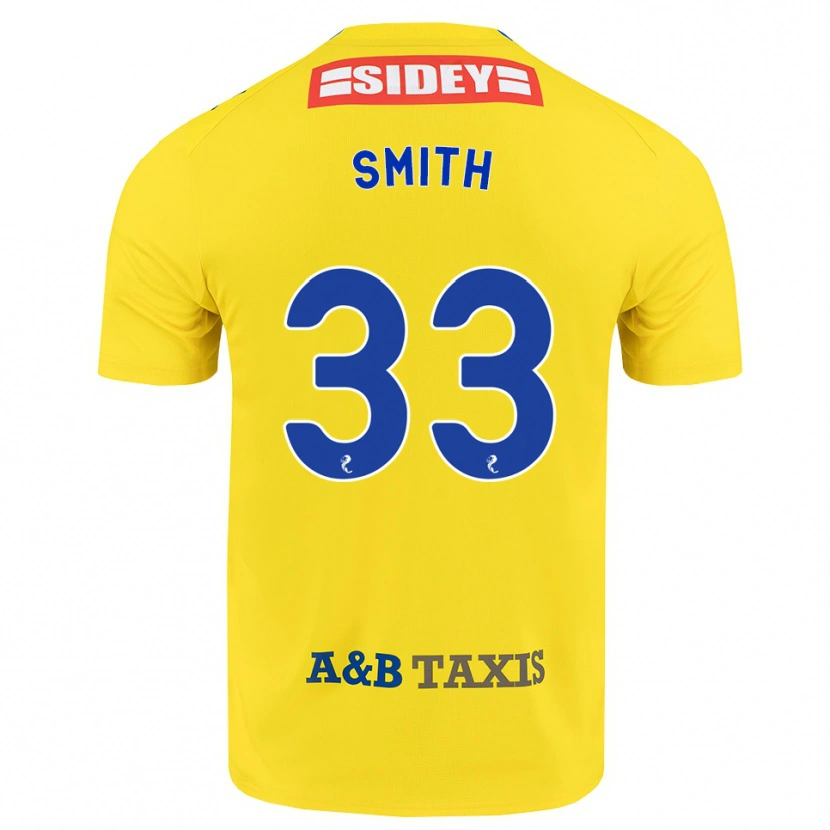 Danxen Damen Liam Smith #33 Gelb Blau Schwarz Auswärtstrikot Trikot 2026/27 T-Shirt