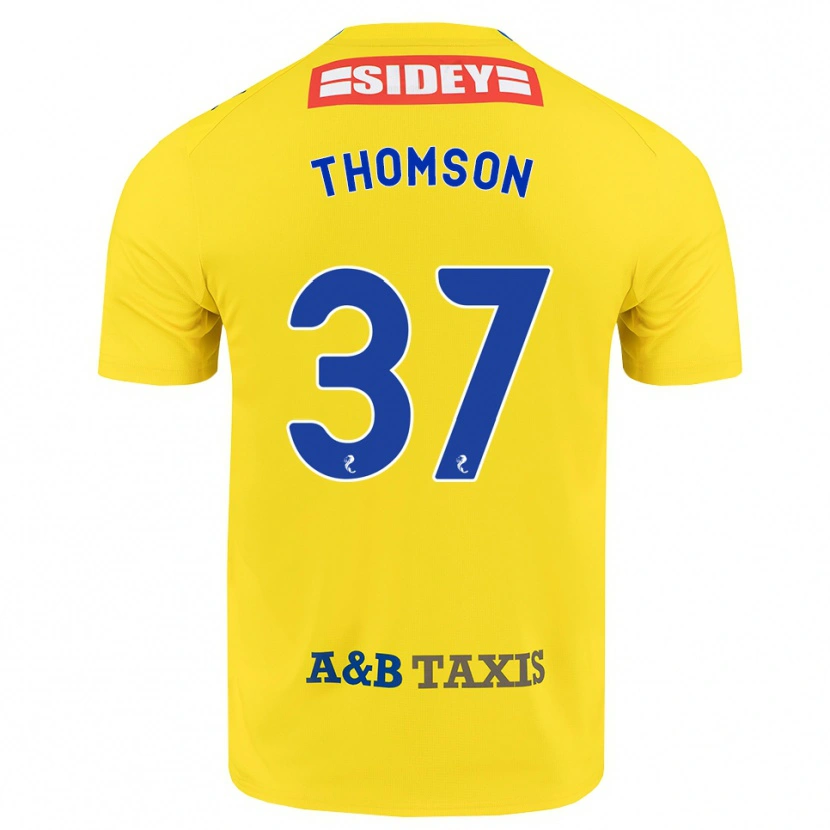 Danxen Damen Kyle Thomson #37 Gelb Blau Schwarz Auswärtstrikot Trikot 2026/27 T-Shirt