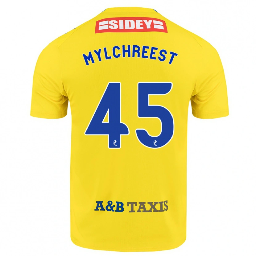 Danxen Damen Jackson Mylchreest #45 Gelb Blau Schwarz Auswärtstrikot Trikot 2026/27 T-Shirt