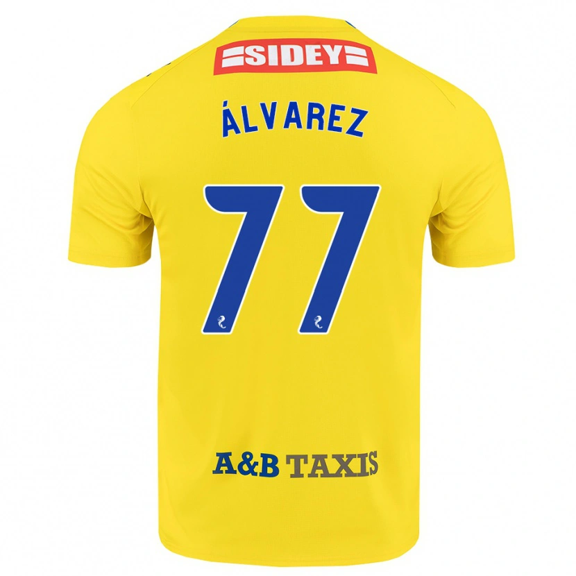 Danxen Damen Unax Álvarez #77 Gelb Blau Schwarz Auswärtstrikot Trikot 2026/27 T-Shirt