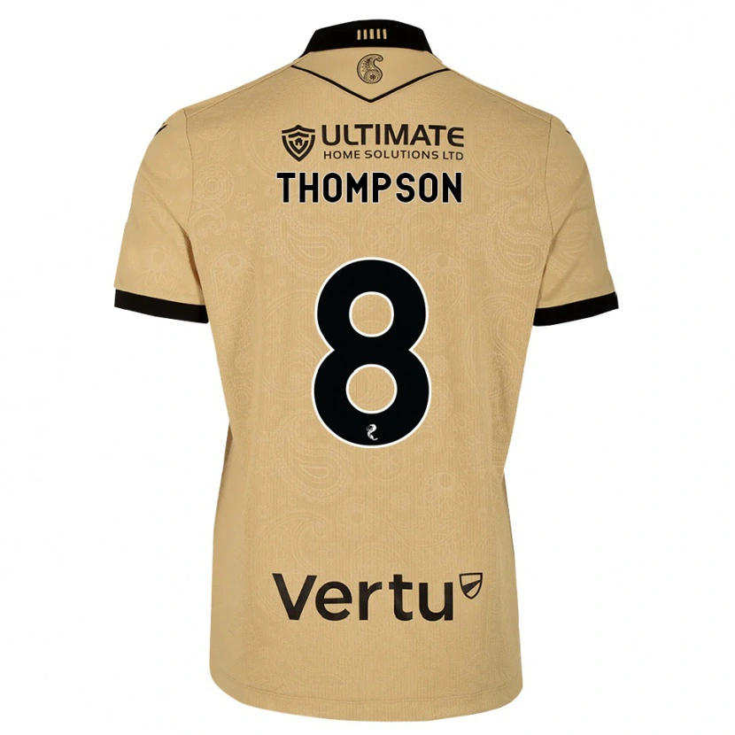 Danxen Damen Struan Thompson #8 Burlywood Schwarz Auswärtstrikot Trikot 2026/27 T-Shirt