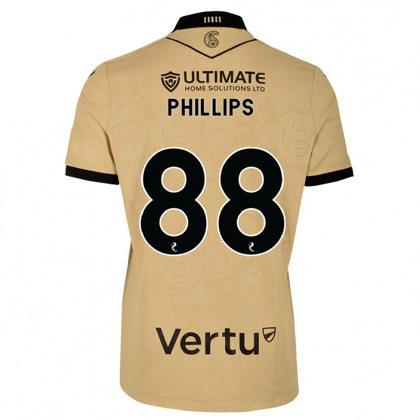 Danxen Damen Killian Phillips #88 Burlywood Schwarz Auswärtstrikot Trikot 2026/27 T-Shirt