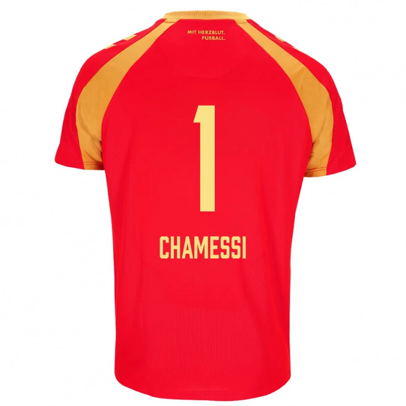 Danxen Damen Ian Chamessi #1 Rot Orange Schwarz Auswärtstrikot Trikot 2026/27 T-Shirt