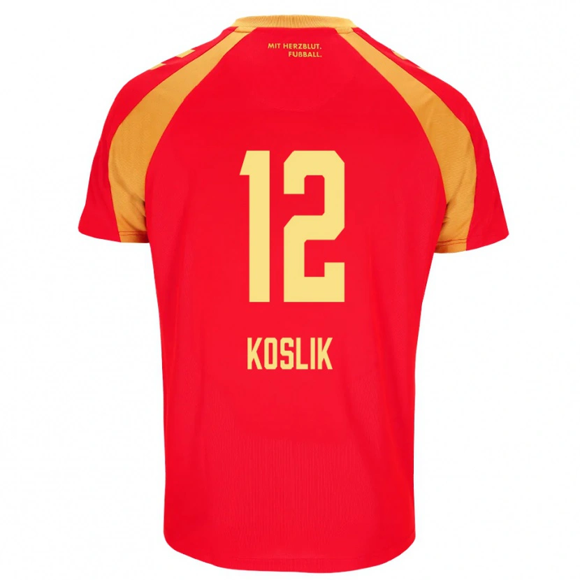 Danxen Damen Michel Koslik #12 Rot Orange Schwarz Auswärtstrikot Trikot 2026/27 T-Shirt