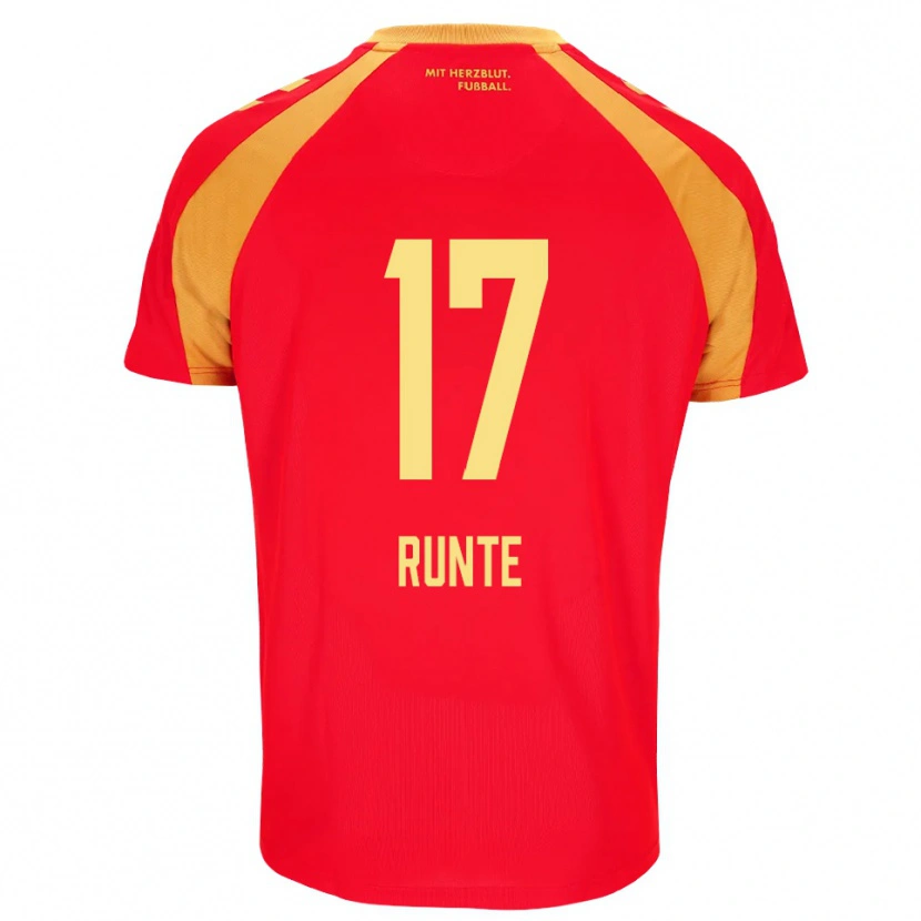 Danxen Damen Marlon Runte #17 Rot Orange Schwarz Auswärtstrikot Trikot 2026/27 T-Shirt