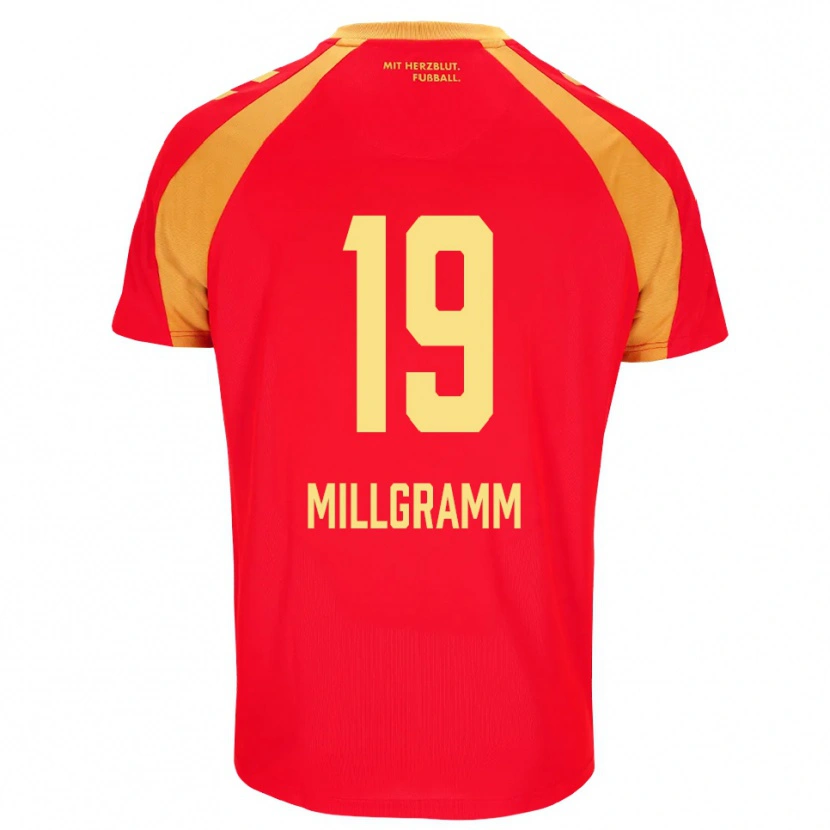 Danxen Damen Albert Millgramm #19 Rot Orange Schwarz Auswärtstrikot Trikot 2026/27 T-Shirt