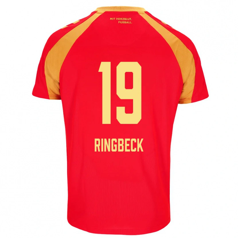 Danxen Damen Noah Ringbeck #19 Rot Orange Schwarz Auswärtstrikot Trikot 2026/27 T-Shirt