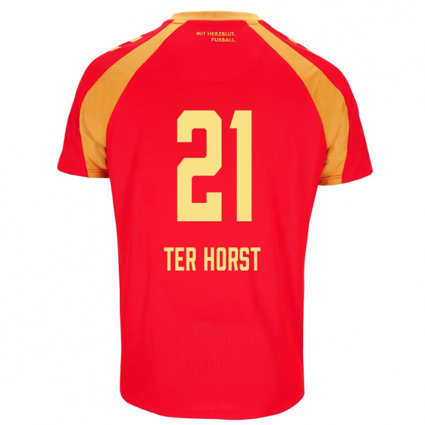 Danxen Damen Jano Ter Horst #21 Rot Orange Schwarz Auswärtstrikot Trikot 2026/27 T-Shirt