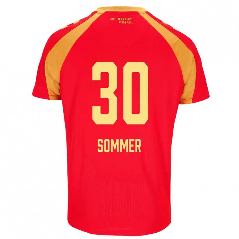 Danxen Damen Konstantin Sommer #30 Rot Orange Schwarz Auswärtstrikot Trikot 2026/27 T-Shirt