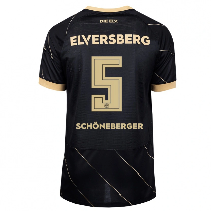 Danxen Damen Louis Schöneberger #5 Schwarz Braun Auswärtstrikot Trikot 2026/27 T-Shirt
