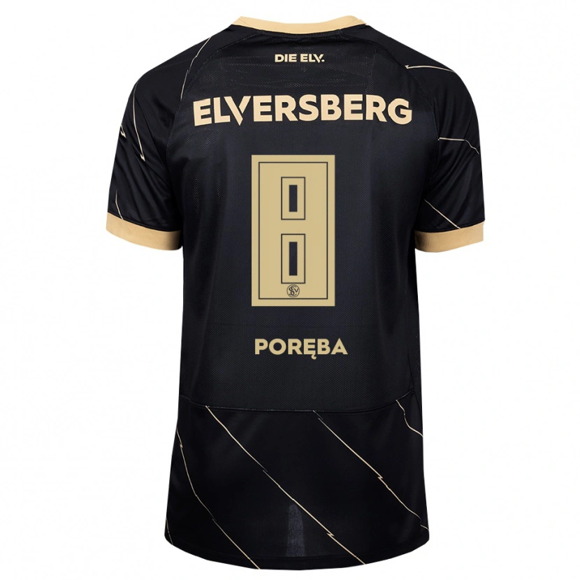 Danxen Damen Lukasz Poreba #8 Schwarz Braun Auswärtstrikot Trikot 2026/27 T-Shirt