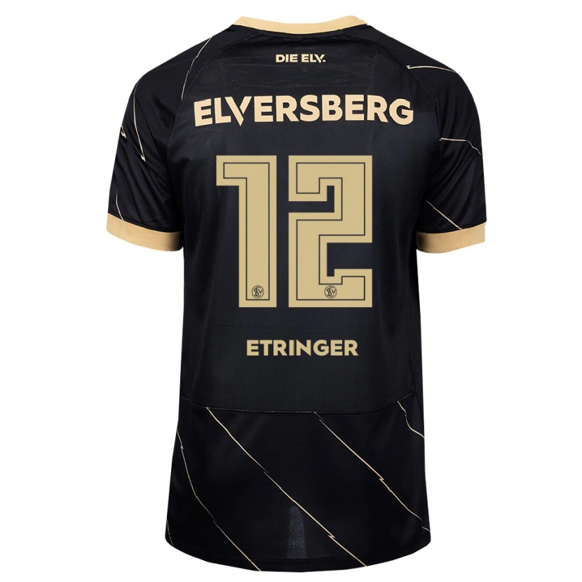 Danxen Damen Elias Etringer #12 Schwarz Braun Auswärtstrikot Trikot 2026/27 T-Shirt
