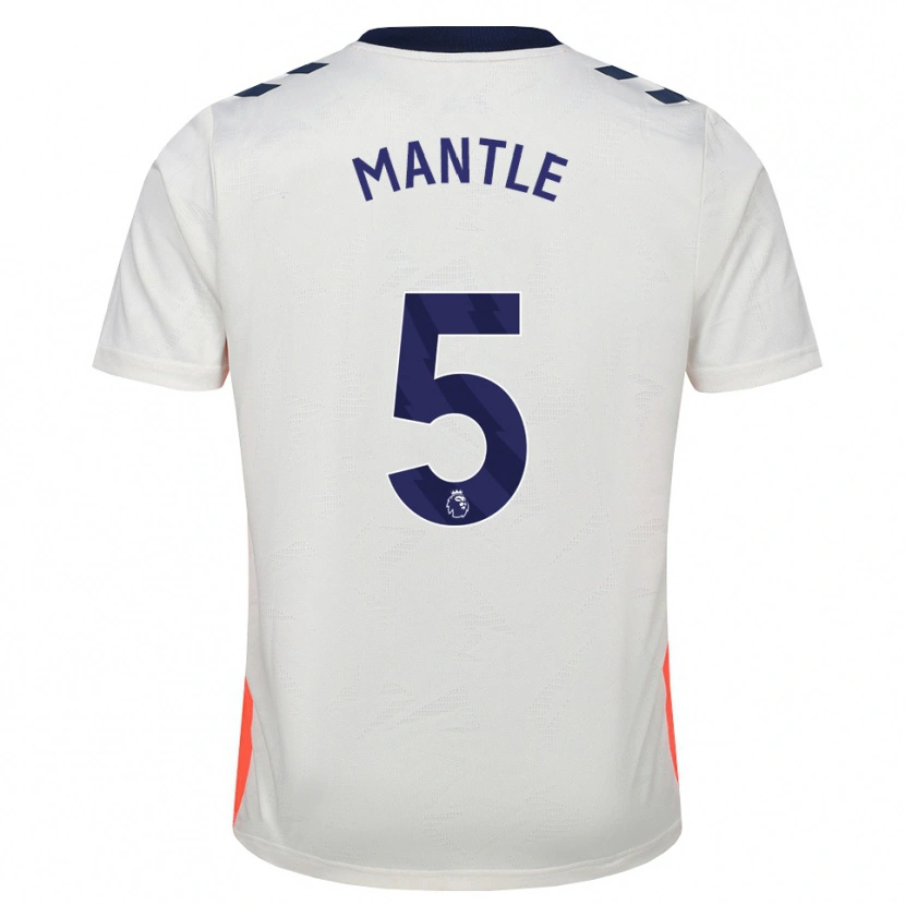 Danxen Damen David Mantle #5 Weiß Orange Königsblau Auswärtstrikot Trikot 2026/27 T-Shirt