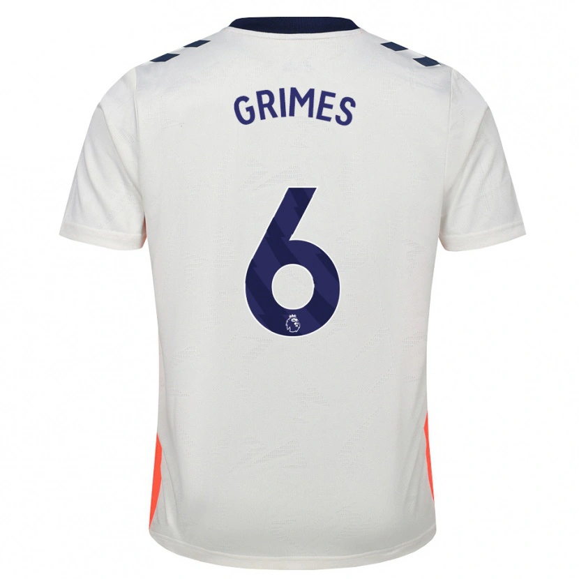 Danxen Damen Matt Grimes #6 Weiß Orange Königsblau Auswärtstrikot Trikot 2026/27 T-Shirt