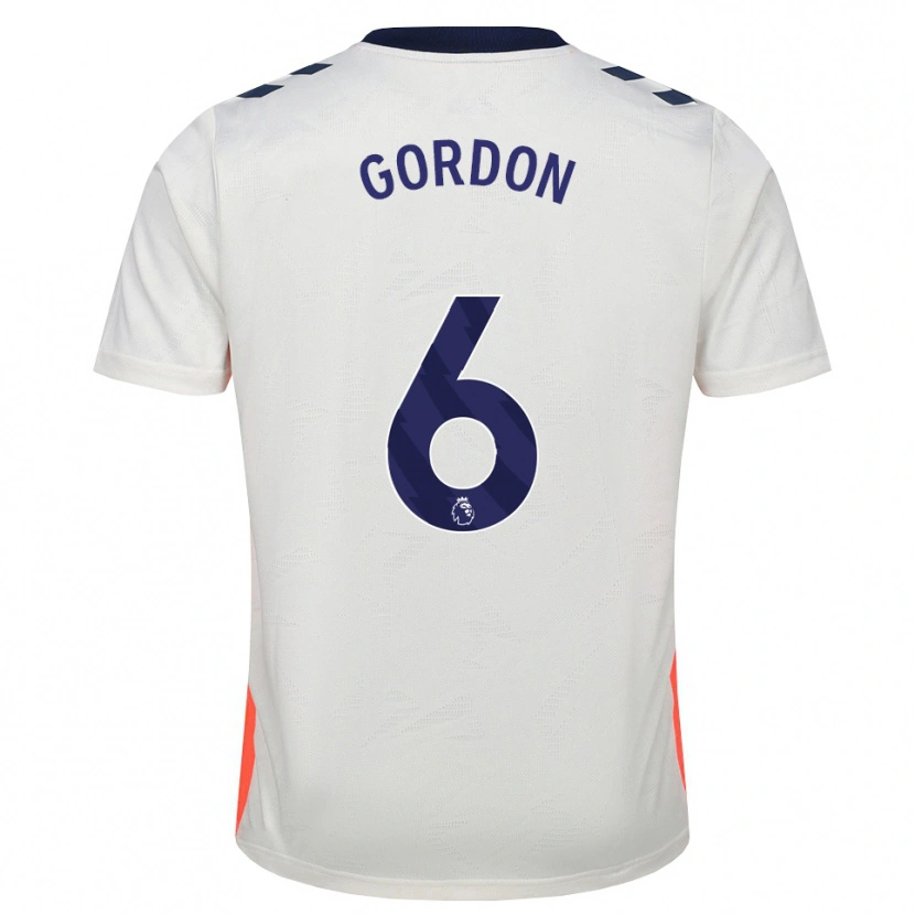 Danxen Damen Joshua Gordon #6 Weiß Orange Königsblau Auswärtstrikot Trikot 2026/27 T-Shirt
