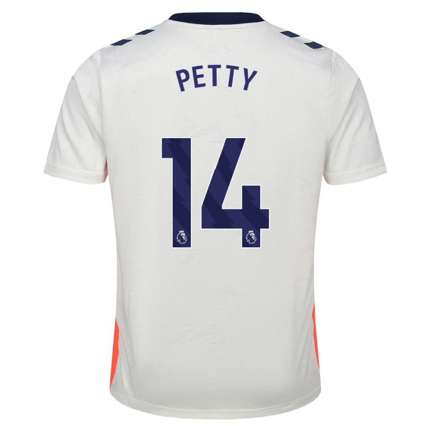 Danxen Damen Billy Petty #14 Weiß Orange Königsblau Auswärtstrikot Trikot 2026/27 T-Shirt