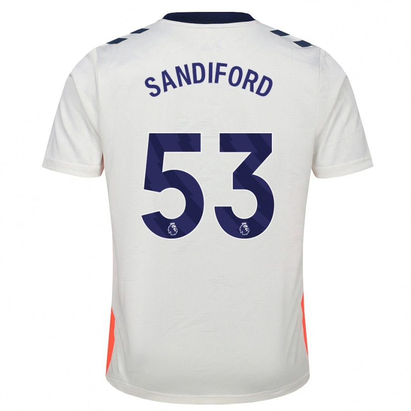 Danxen Damen Greg Sandiford #53 Weiß Orange Königsblau Auswärtstrikot Trikot 2026/27 T-Shirt