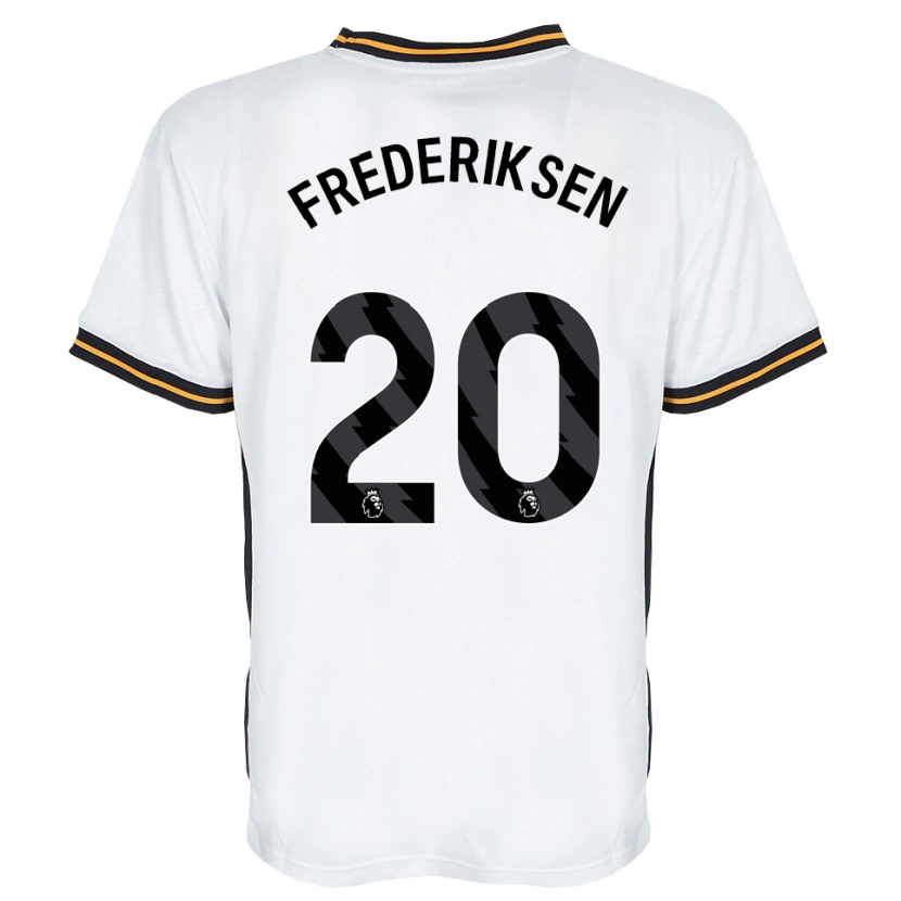 Danxen Damen Abbey Frederiksen #20 Weiß Orange Schwarz Auswärtstrikot Trikot 2026/27 T-Shirt