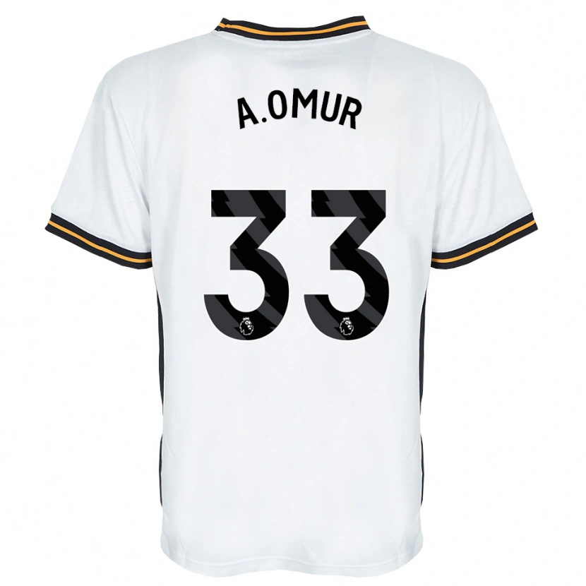 Danxen Damen Abdülkadir Ömür #33 Weiß Orange Schwarz Auswärtstrikot Trikot 2026/27 T-Shirt
