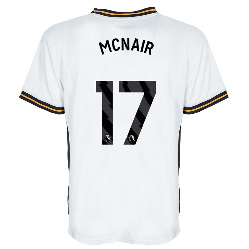 Danxen Damen Paddy Mcnair #17 Weiß Orange Schwarz Auswärtstrikot Trikot 2026/27 T-Shirt