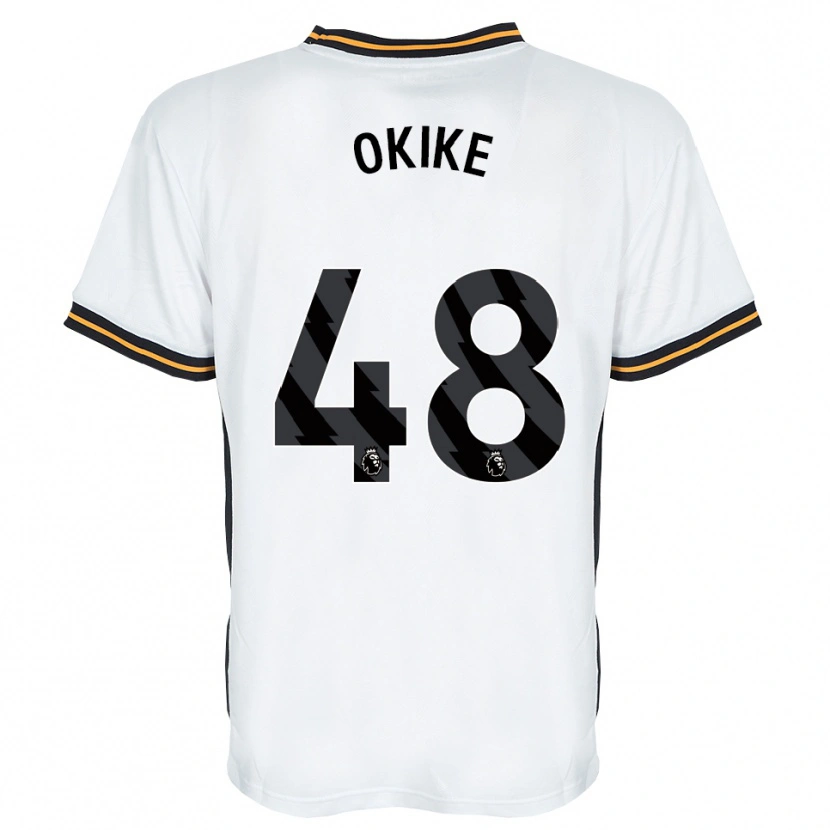 Danxen Damen Calvin Okike #48 Weiß Orange Schwarz Auswärtstrikot Trikot 2026/27 T-Shirt
