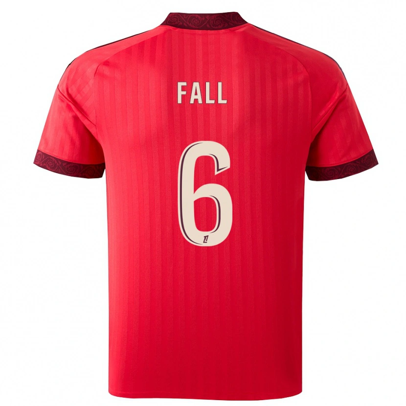 Danxen Damen Fallou Fall #6 Burgund Rot Weiß Auswärtstrikot Trikot 2026/27 T-Shirt