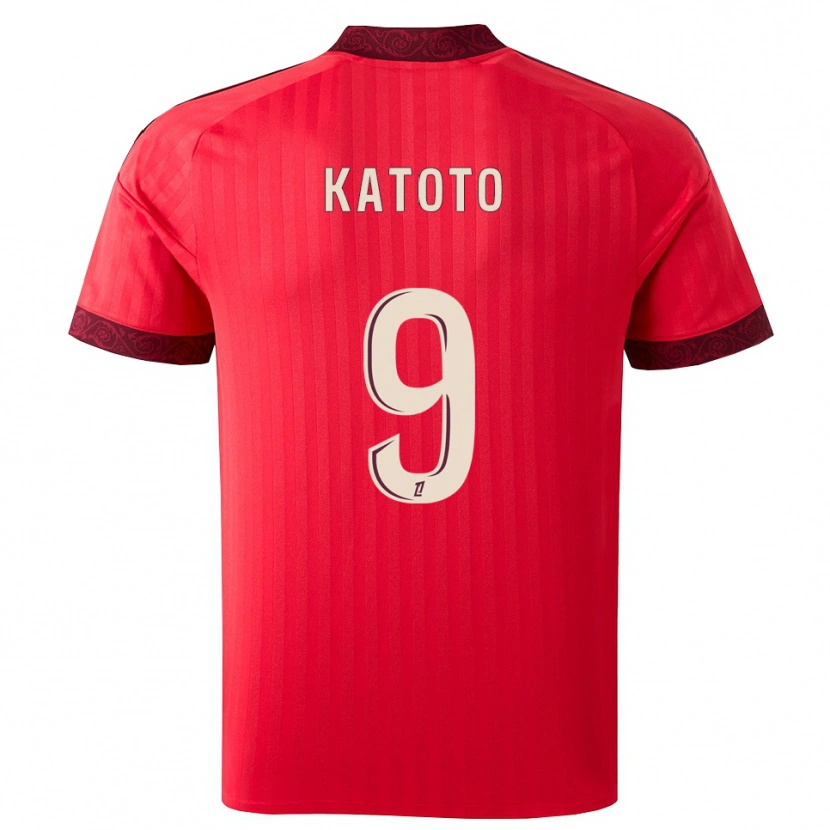 Danxen Damen Marie-Antoinette Katoto #9 Burgund Rot Weiß Auswärtstrikot Trikot 2026/27 T-Shirt