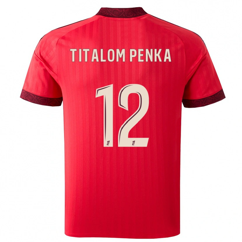 Danxen Damen Edwin Titalom Penka #12 Burgund Rot Weiß Auswärtstrikot Trikot 2026/27 T-Shirt