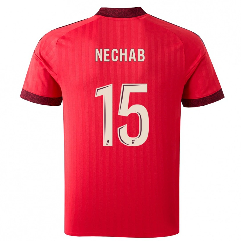 Danxen Damen Walid Nechab #15 Burgund Rot Weiß Auswärtstrikot Trikot 2026/27 T-Shirt