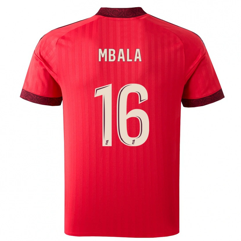 Danxen Damen Joël Mbala #16 Burgund Rot Weiß Auswärtstrikot Trikot 2026/27 T-Shirt