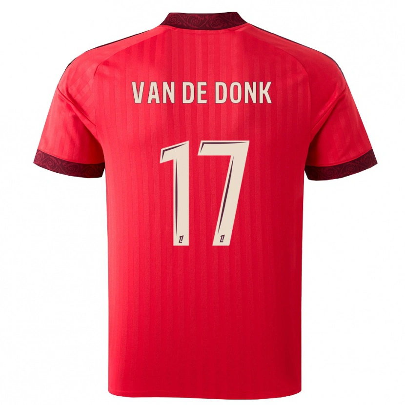 Danxen Damen Danielle Van De Donk #17 Burgund Rot Weiß Auswärtstrikot Trikot 2026/27 T-Shirt