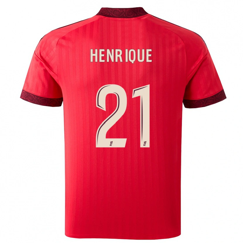Danxen Damen Henrique #21 Burgund Rot Weiß Auswärtstrikot Trikot 2026/27 T-Shirt