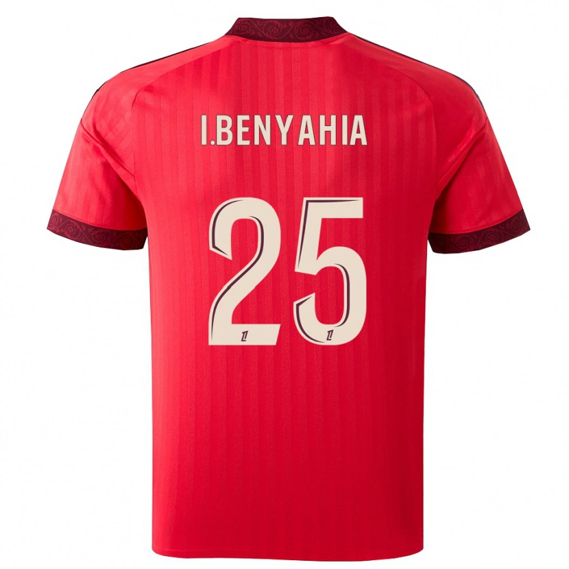 Danxen Damen Ines Benyahia #25 Burgund Rot Weiß Auswärtstrikot Trikot 2026/27 T-Shirt