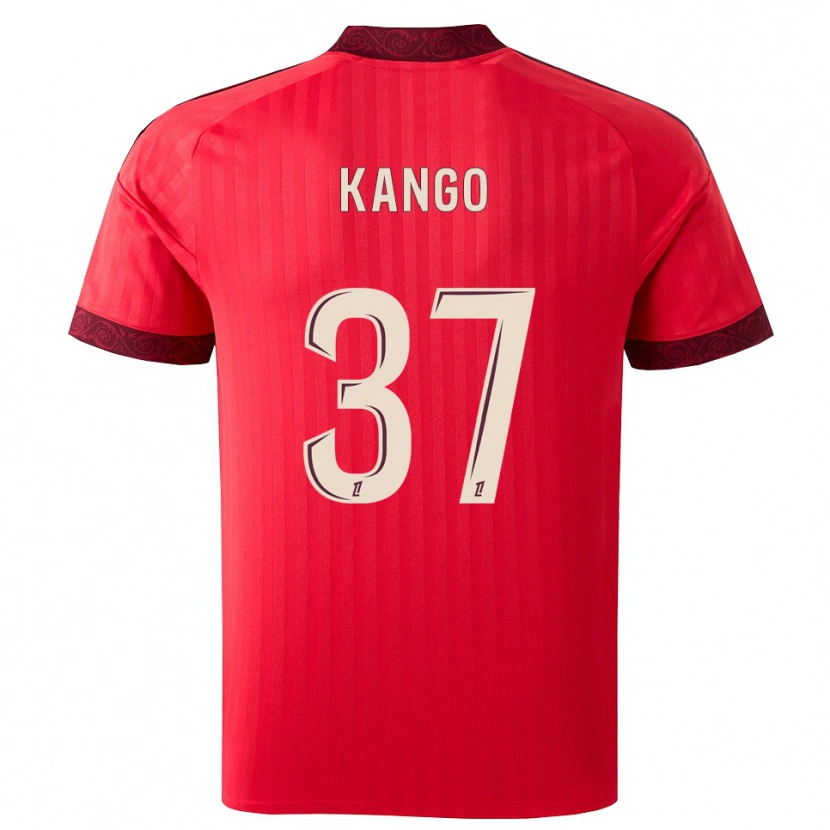 Danxen Damen Steeve Kango #37 Burgund Rot Weiß Auswärtstrikot Trikot 2026/27 T-Shirt