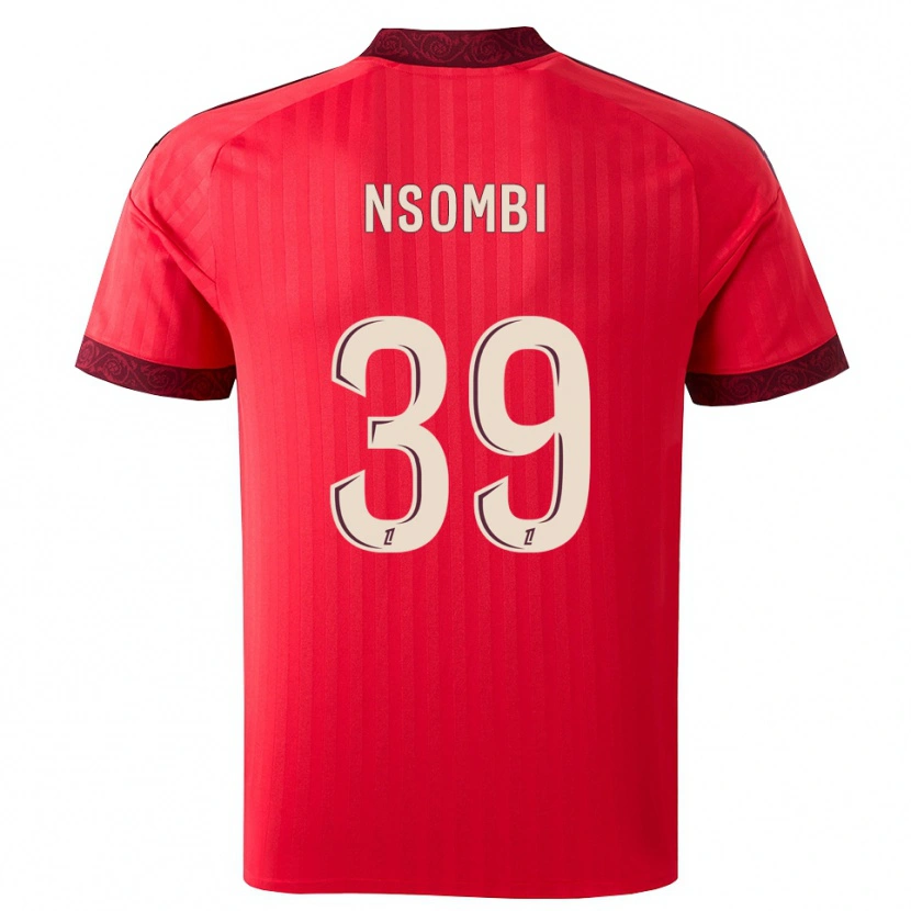 Danxen Damen Gael Nsombi #39 Burgund Rot Weiß Auswärtstrikot Trikot 2026/27 T-Shirt