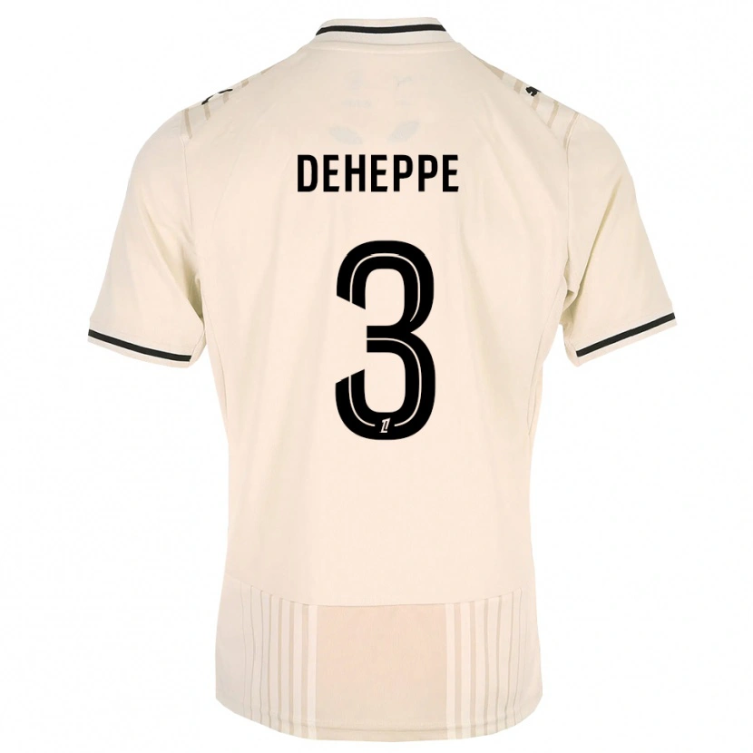 Danxen Damen Nathan Deheppe #3 Altgold Schwarz Antikweiß Auswärtstrikot Trikot 2026/27 T-Shirt