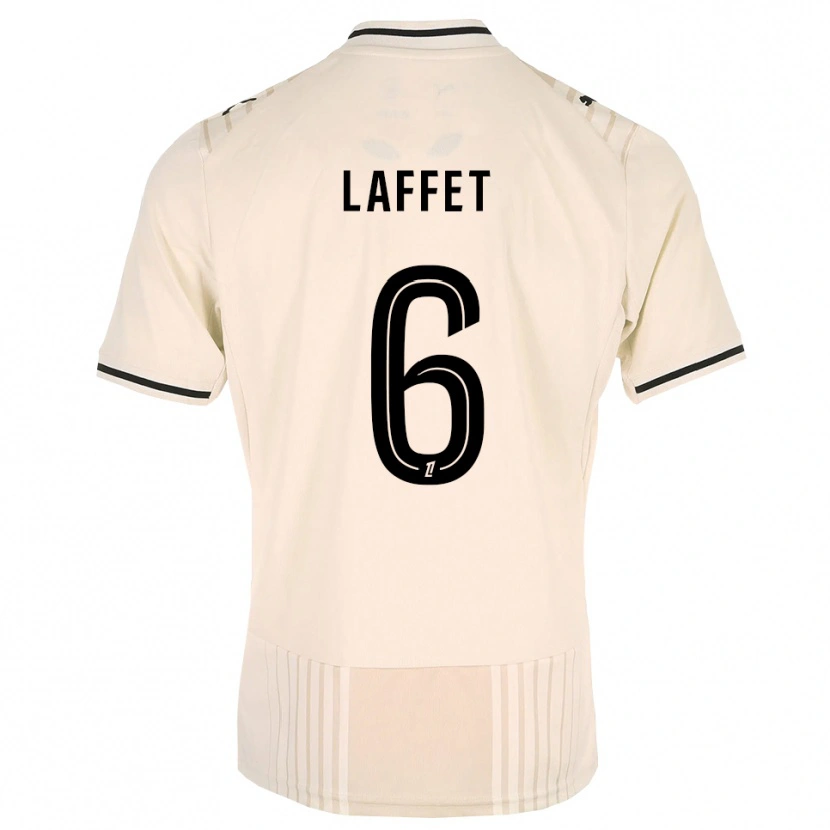 Danxen Damen Yves Laffet #6 Altgold Schwarz Antikweiß Auswärtstrikot Trikot 2026/27 T-Shirt