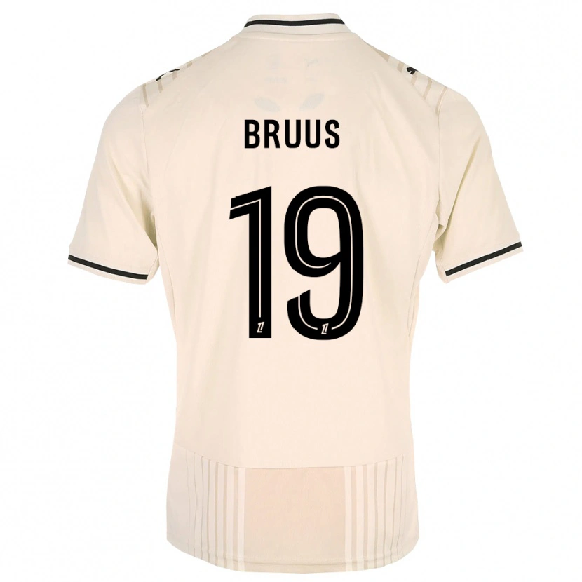 Danxen Damen Andreas Bruus #19 Altgold Schwarz Antikweiß Auswärtstrikot Trikot 2026/27 T-Shirt