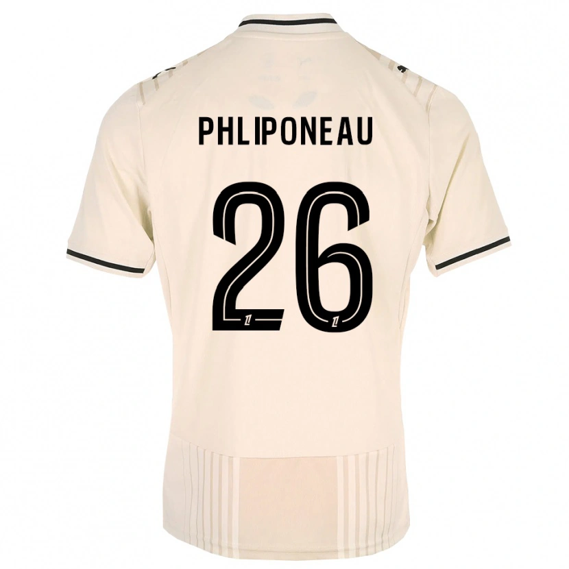 Danxen Damen Alexandre Phliponeau #26 Altgold Schwarz Antikweiß Auswärtstrikot Trikot 2026/27 T-Shirt
