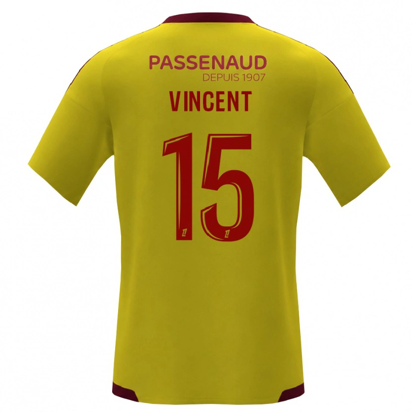 Danxen Damen Noah Vincent #15 Gelb Rot Grün Auswärtstrikot Trikot 2026/27 T-Shirt