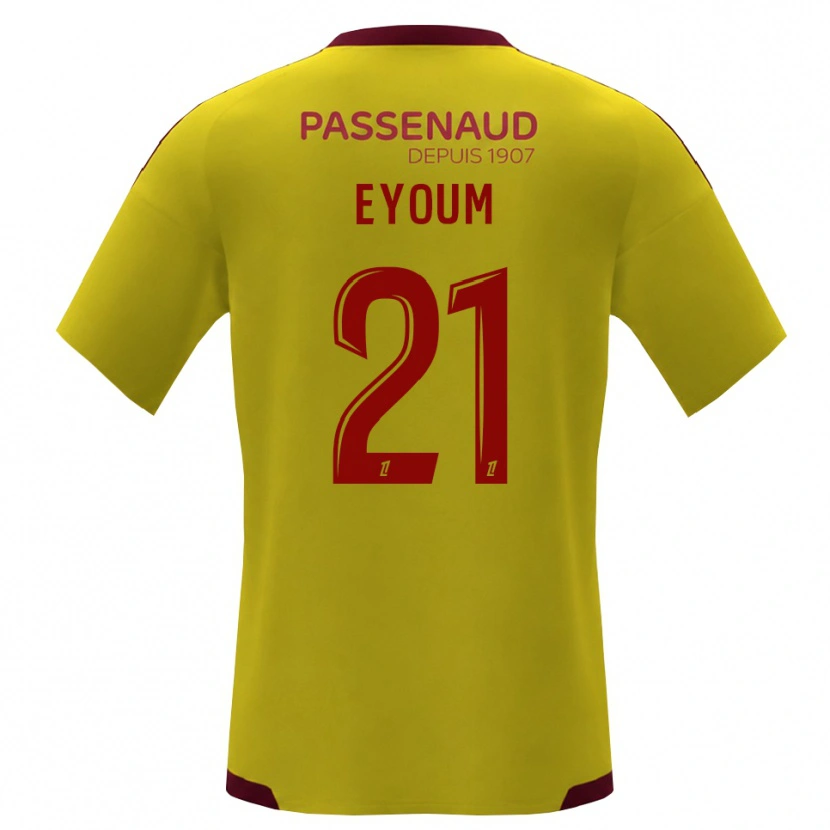 Danxen Damen Théo Eyoum #21 Gelb Rot Grün Auswärtstrikot Trikot 2026/27 T-Shirt